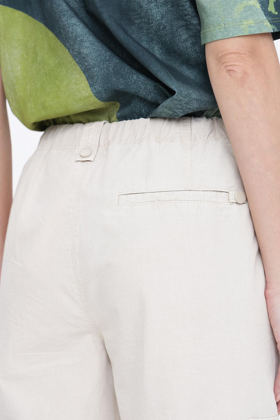 Брюки карго Oui бежевые