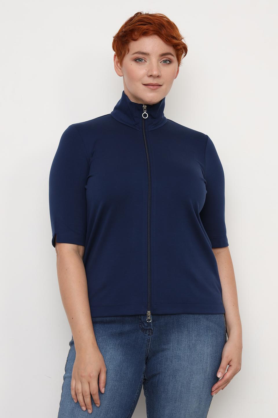 Пуловер Margittes с молнией синий