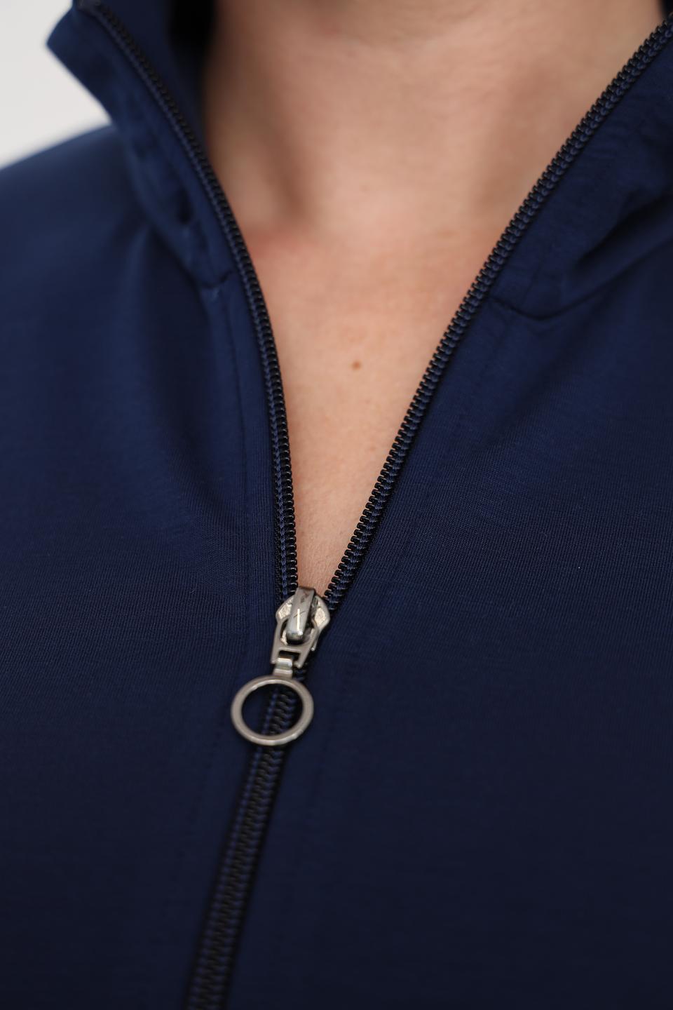 Пуловер Margittes с молнией синий