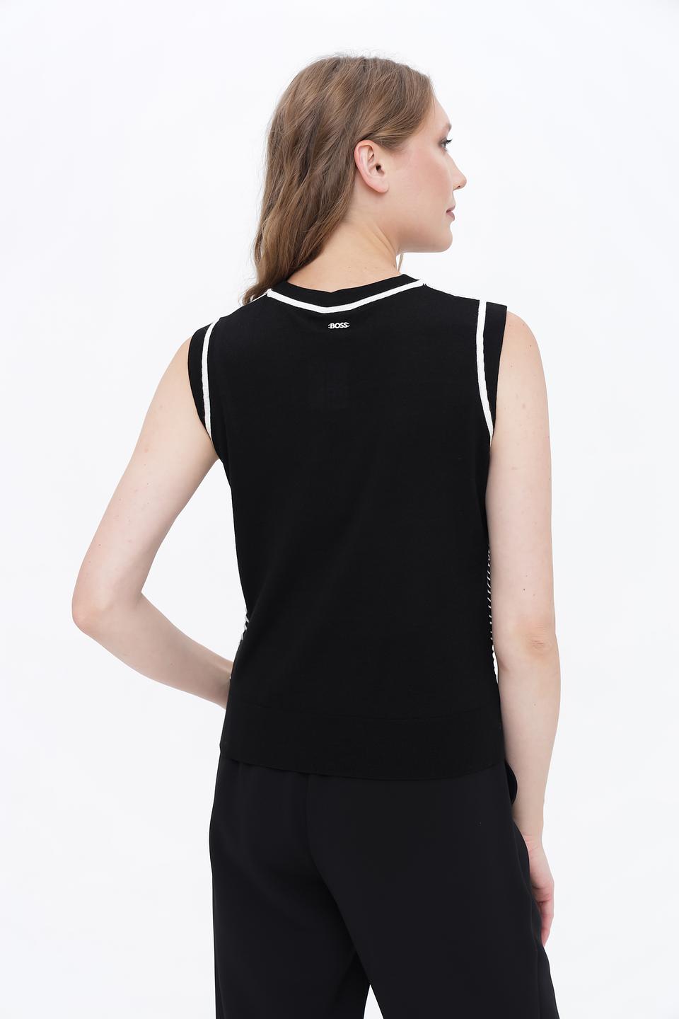 Топ Boss Black полоска чёрный
