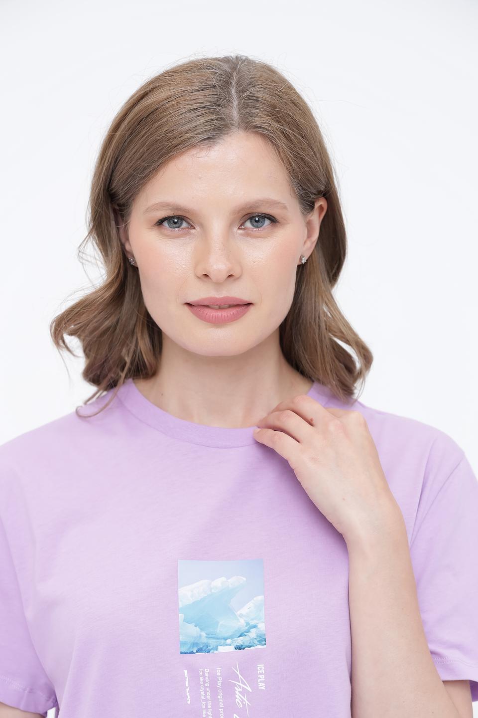 Футболка Ice Play жен. лавандовая
