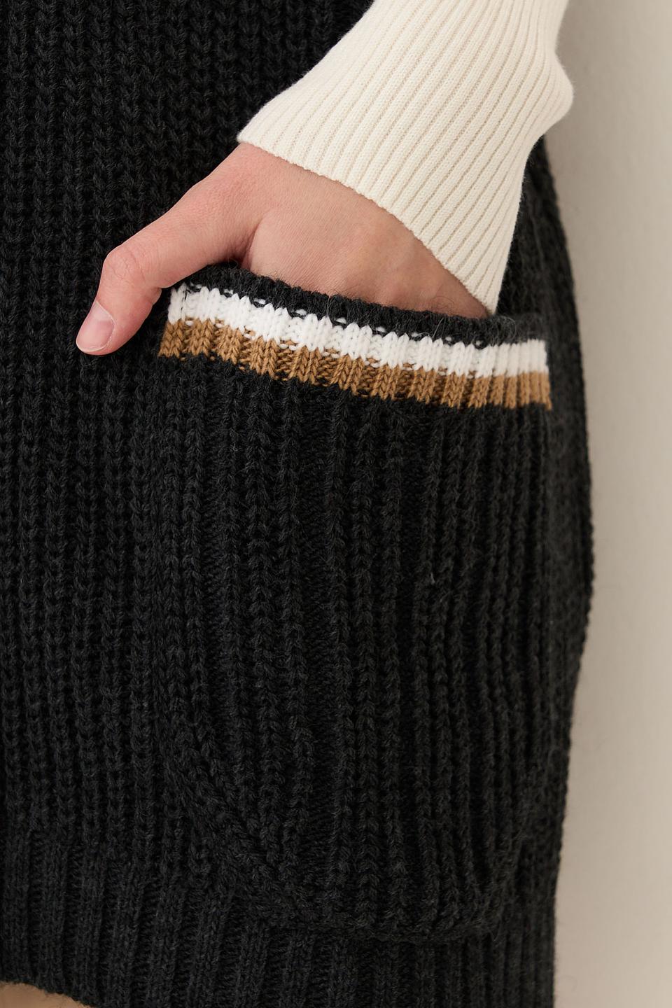 Жилет NEWVAY вязаный с полосками