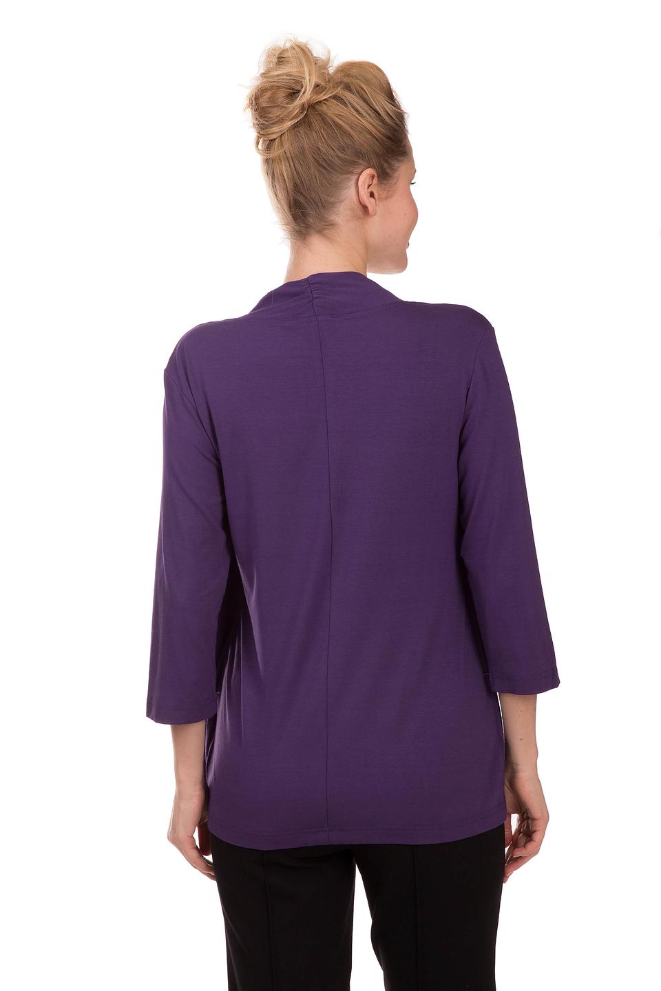 Блуза Pezzo фиолетовая с декоративным элементом