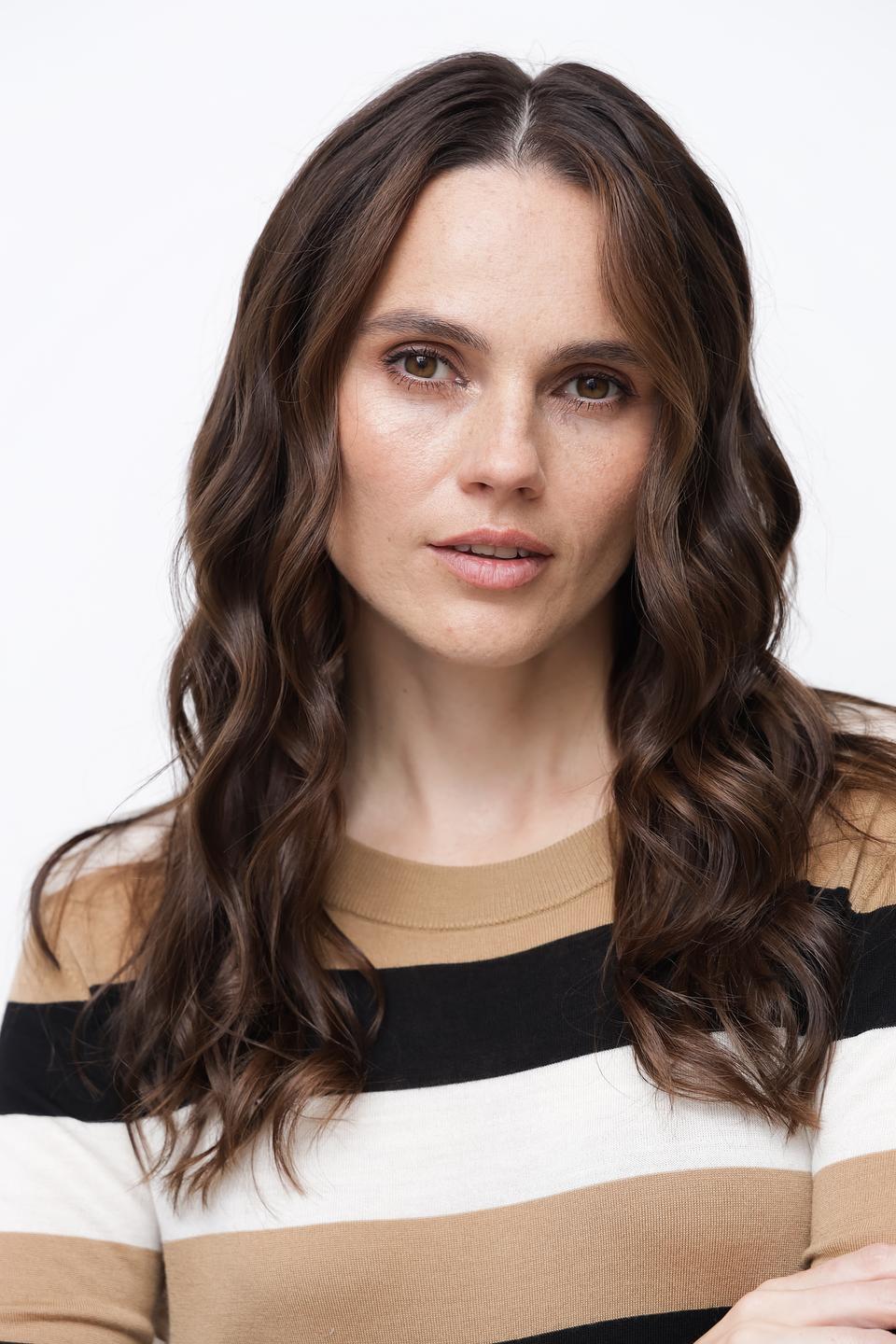 Джемпер Boss Black в полоску бежевый