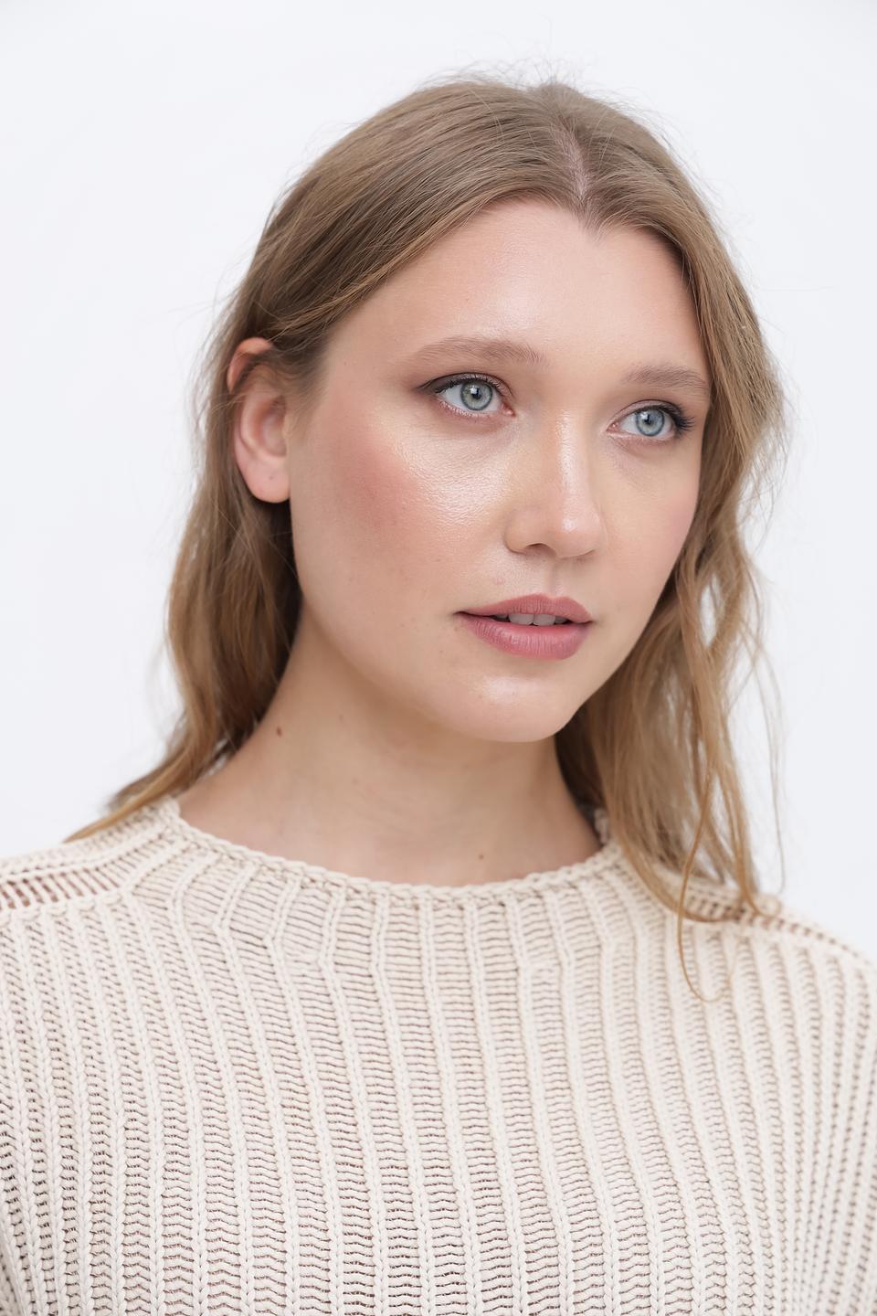 Жилет Lecomte вязаный бежевый