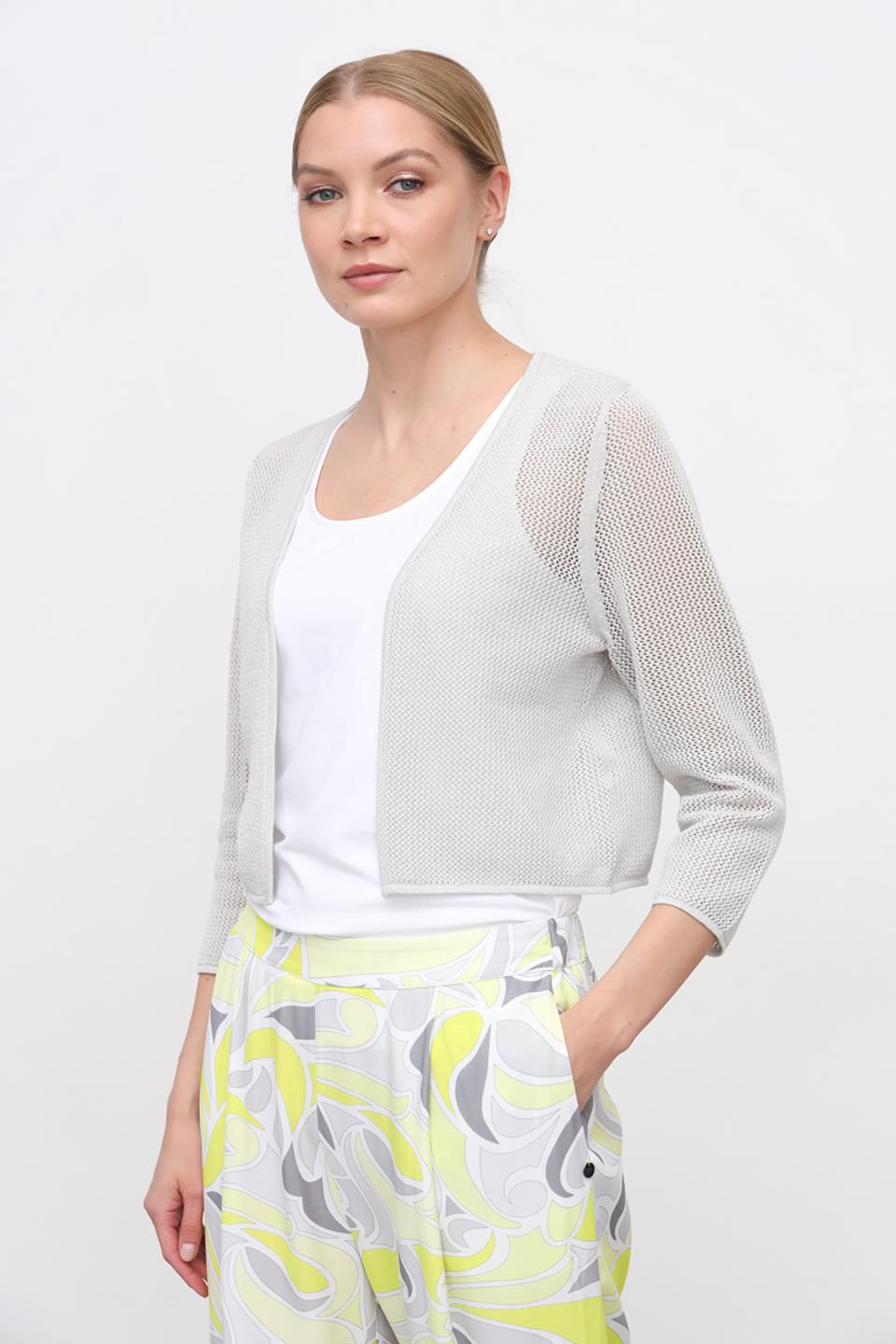 Жакет Bianca сетчатый серый