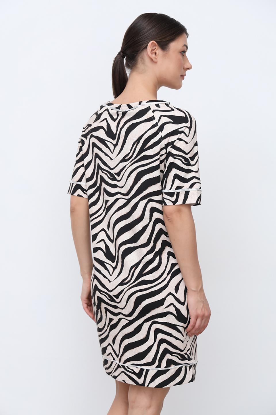 Платье Monari приталенное зебра