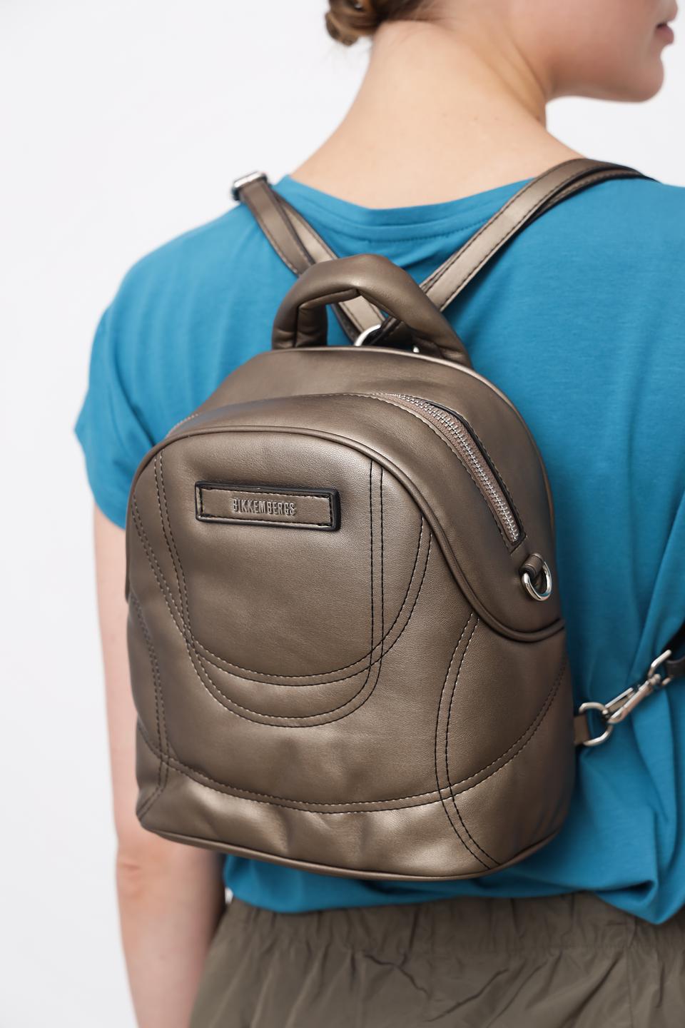 Рюкзак Bikkembergs женский бронзовый