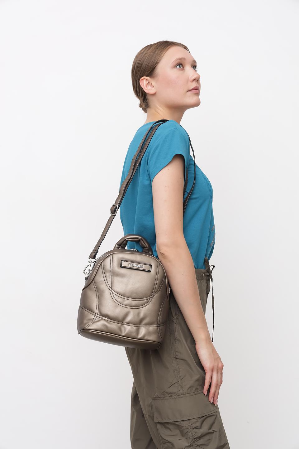 Рюкзак Bikkembergs женский бронзовый