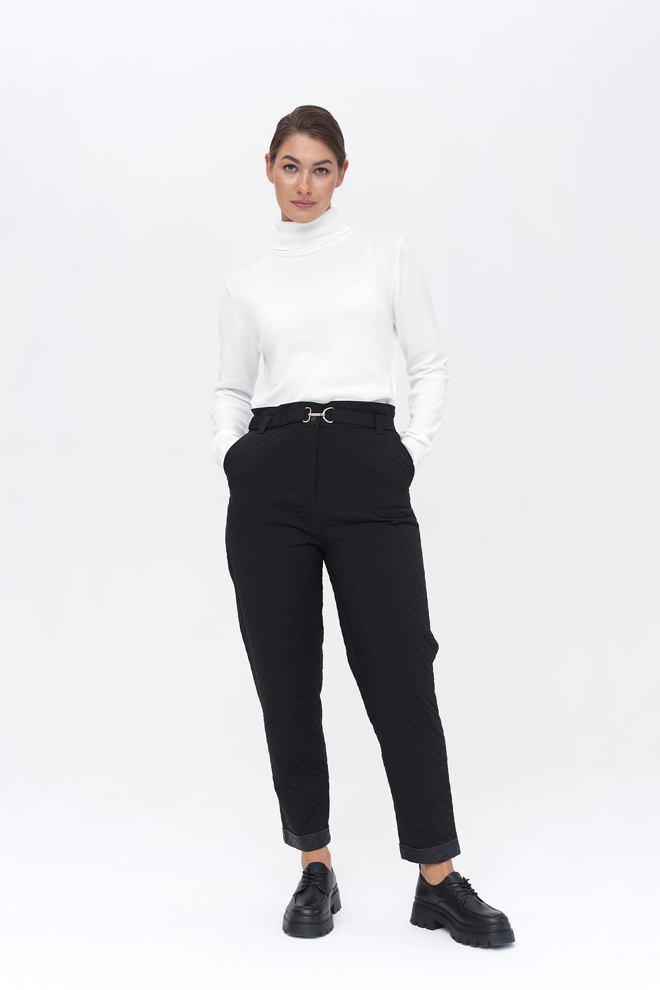 Брюки стеганые Pezzo черные