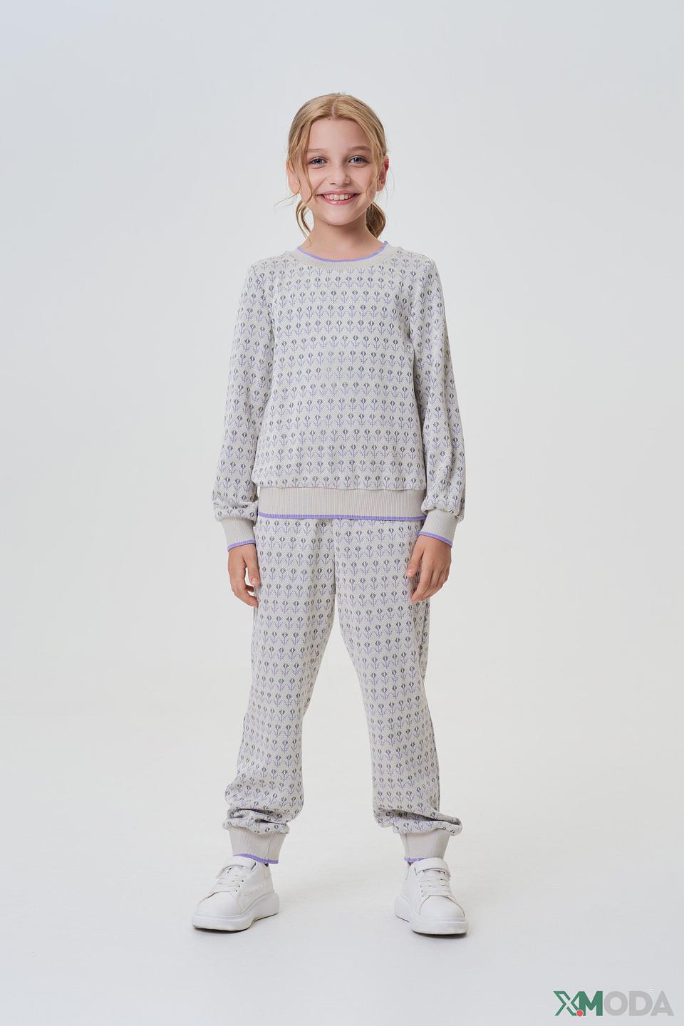 Комплект Choupette дев. серый с лиловым