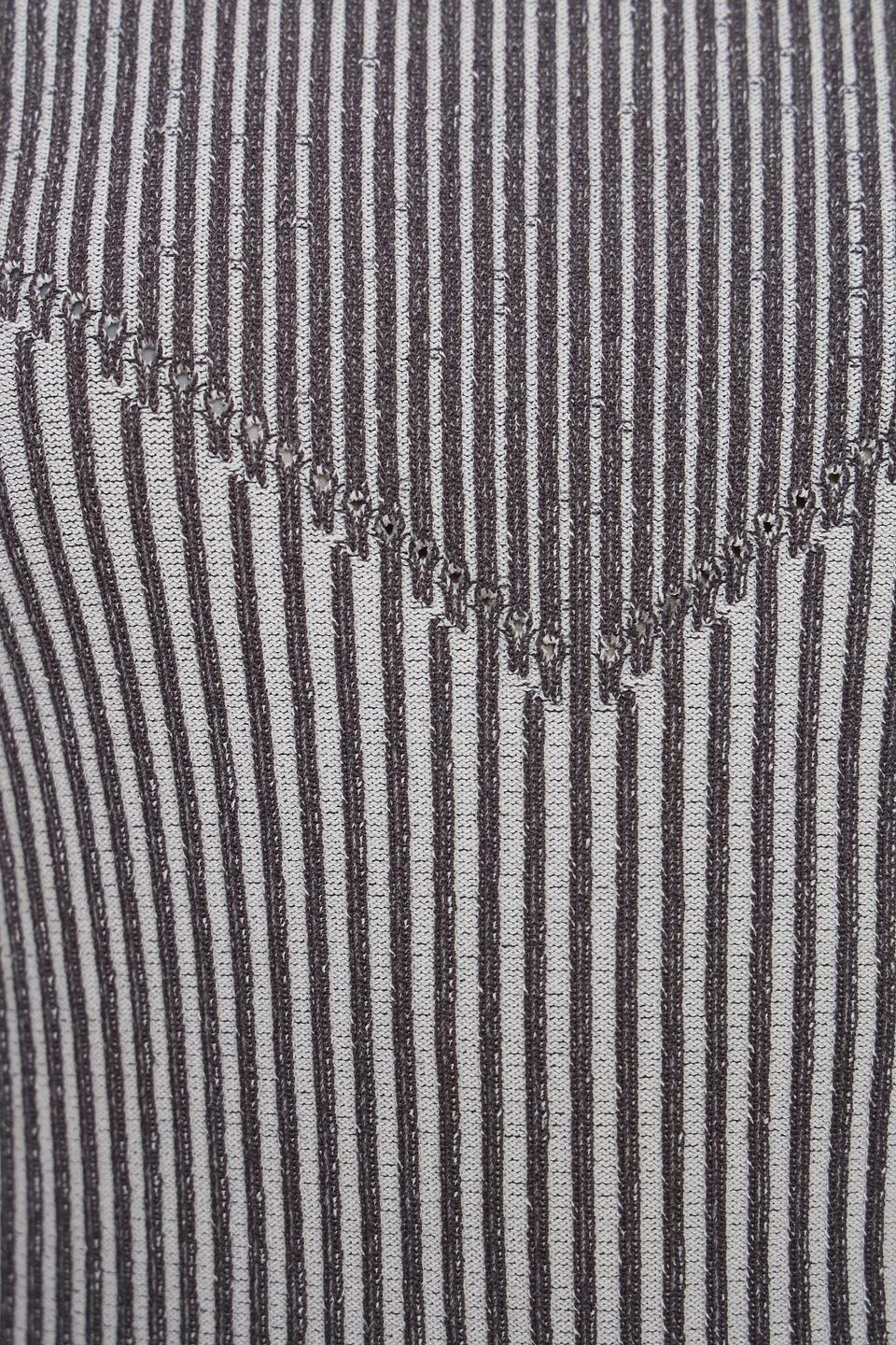 Джемпер Patrizia Pepe в полоску серый