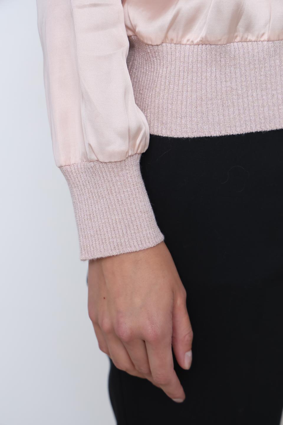 Водолазка Tricot Chic розовая с люрексом