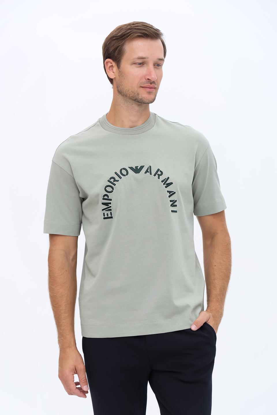 Футболка Emporio Armani муж. светло-зелёная