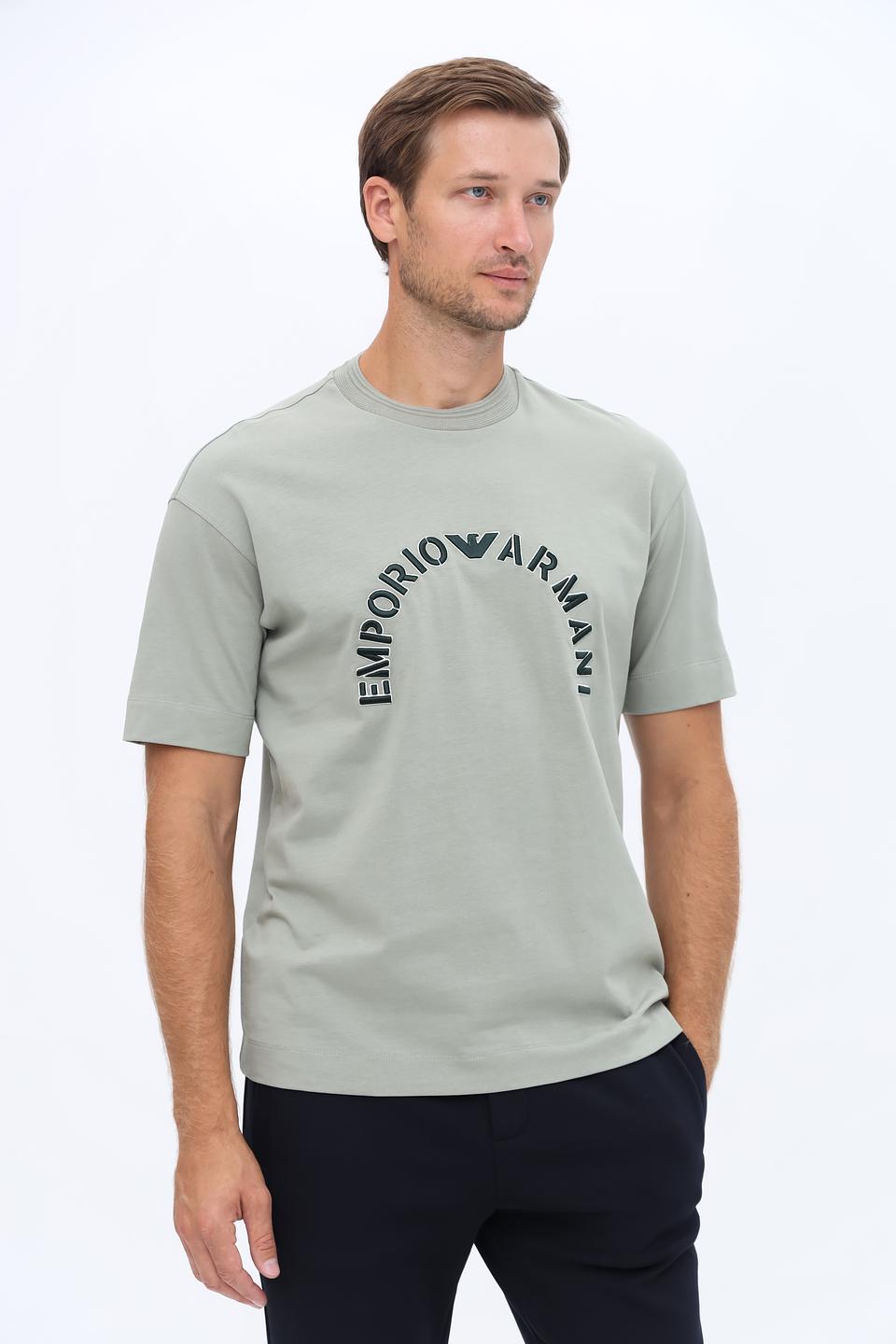 Футболка Emporio Armani муж. светло-зелёная