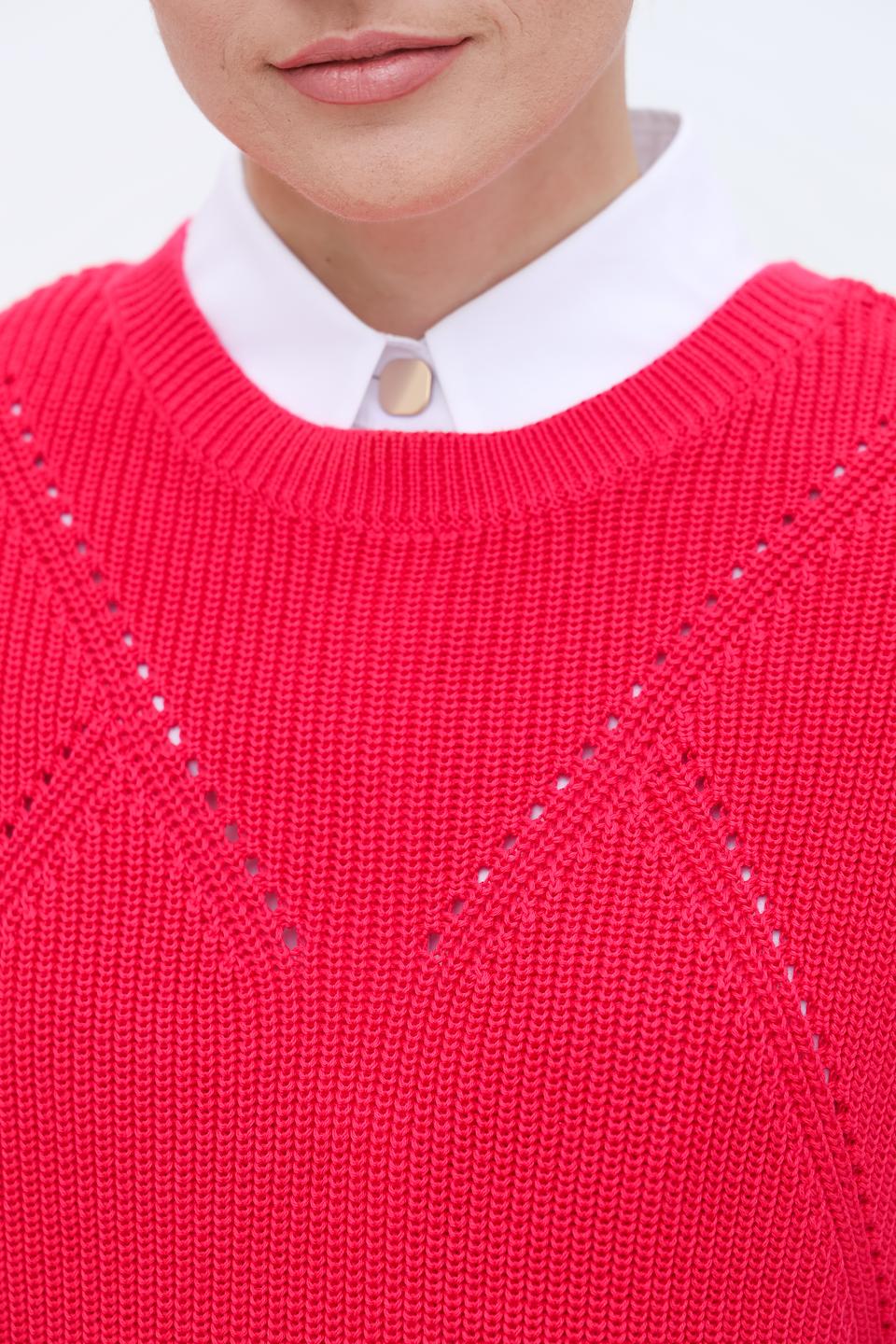 Жилет Taifun вязаный малиновый