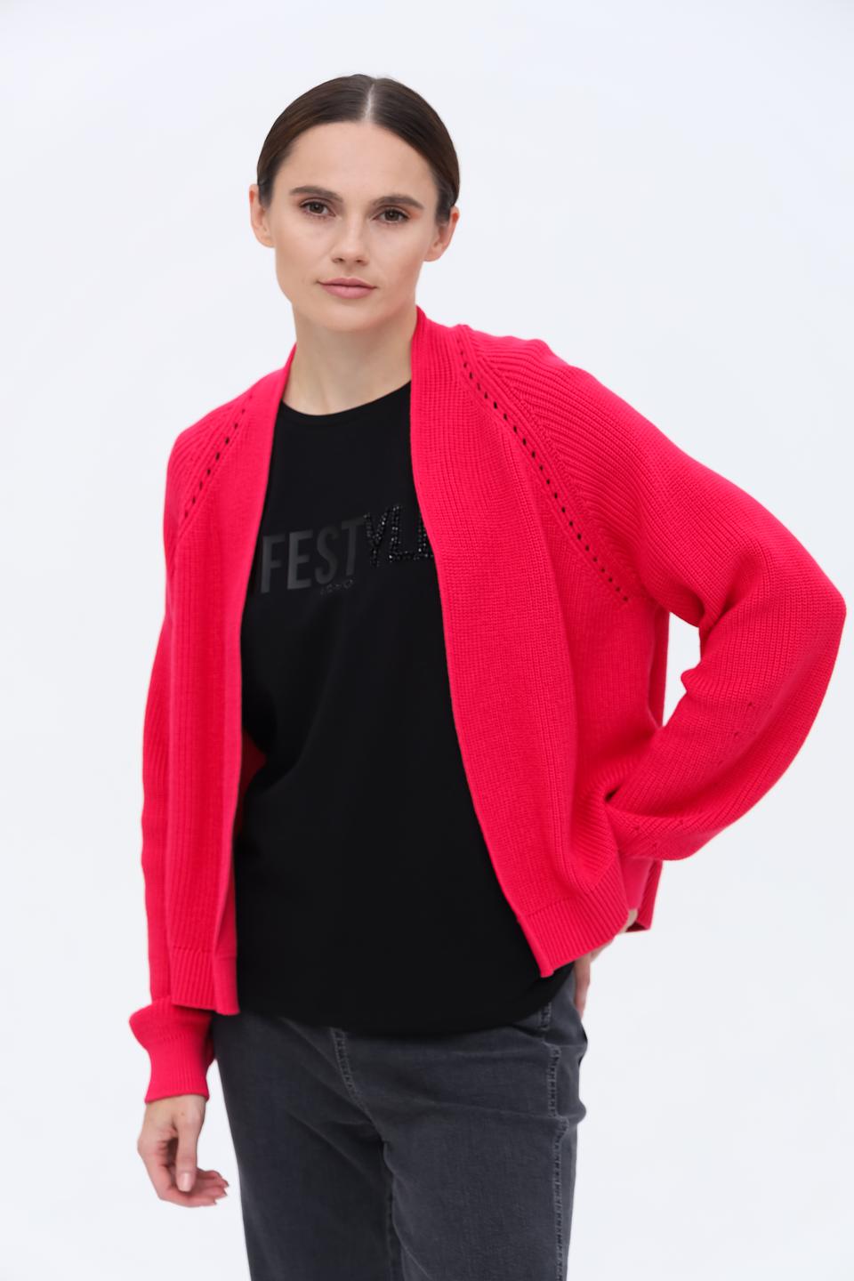 Кардиган Taifun малиновый