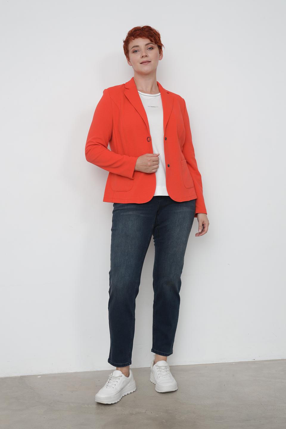 Жакет Lebek оранжевый приталенный
