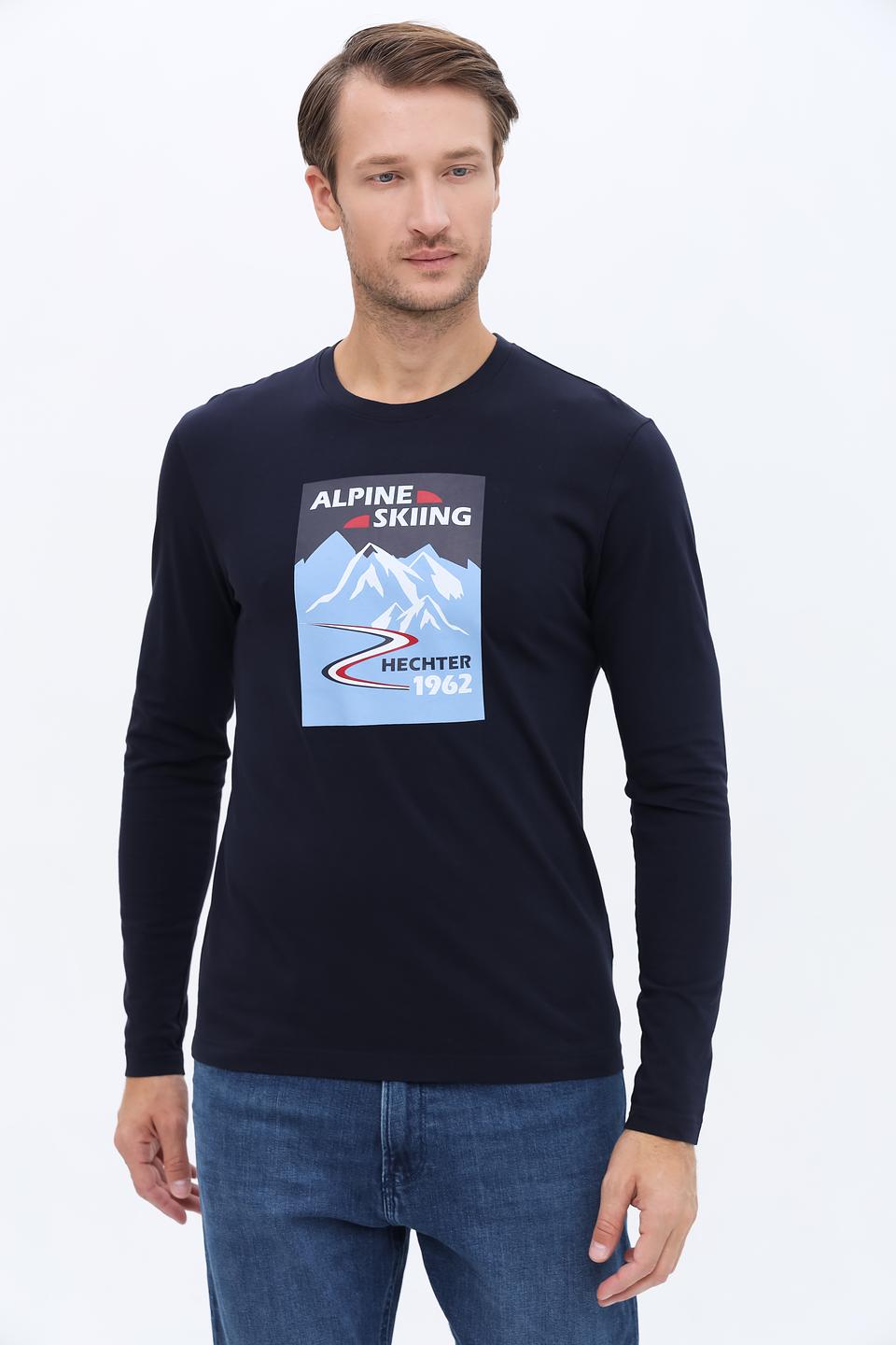 Лонгслив Hechter с принтом Alpine Skiing