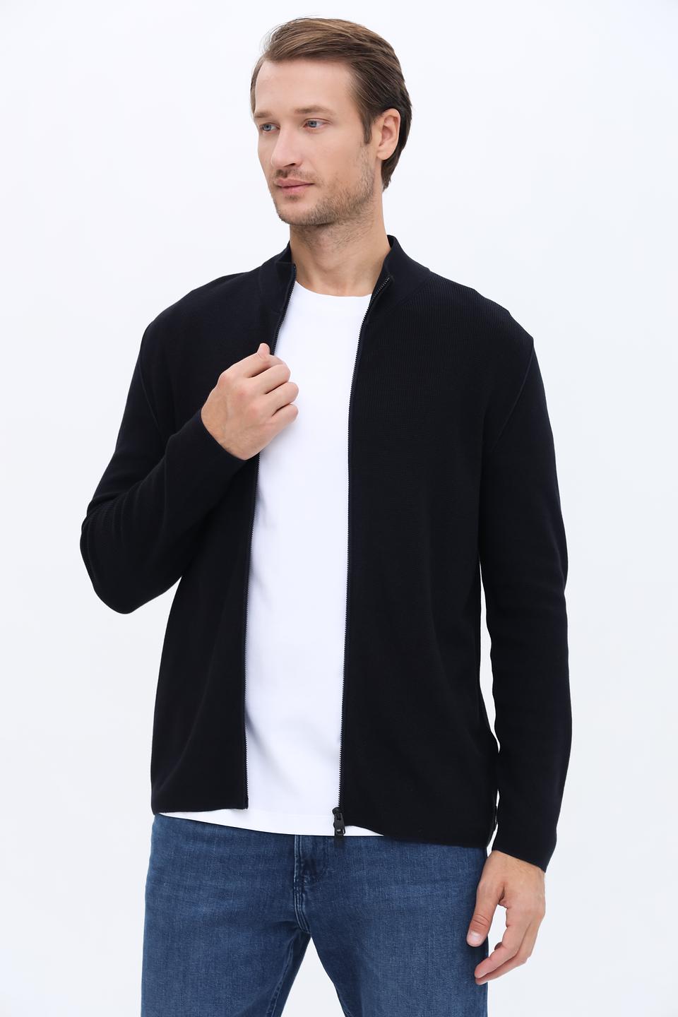 Кардиган Cinque чёрный на молнии
