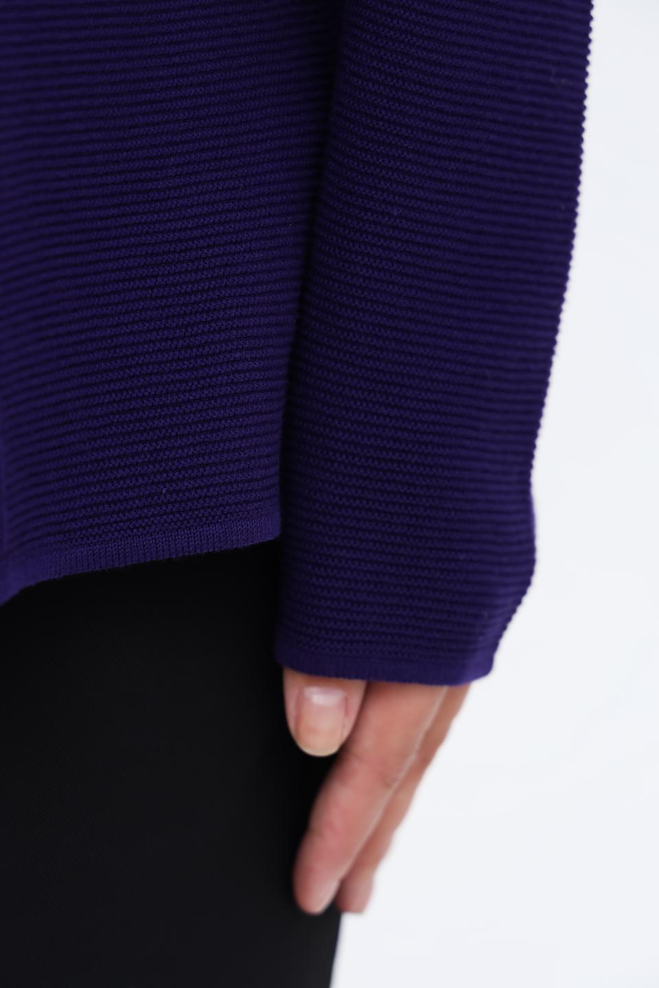 Пуловер Monari с вырезами фиолетовый