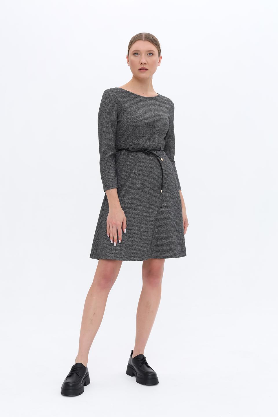 Платье Penny Black с поясом серое