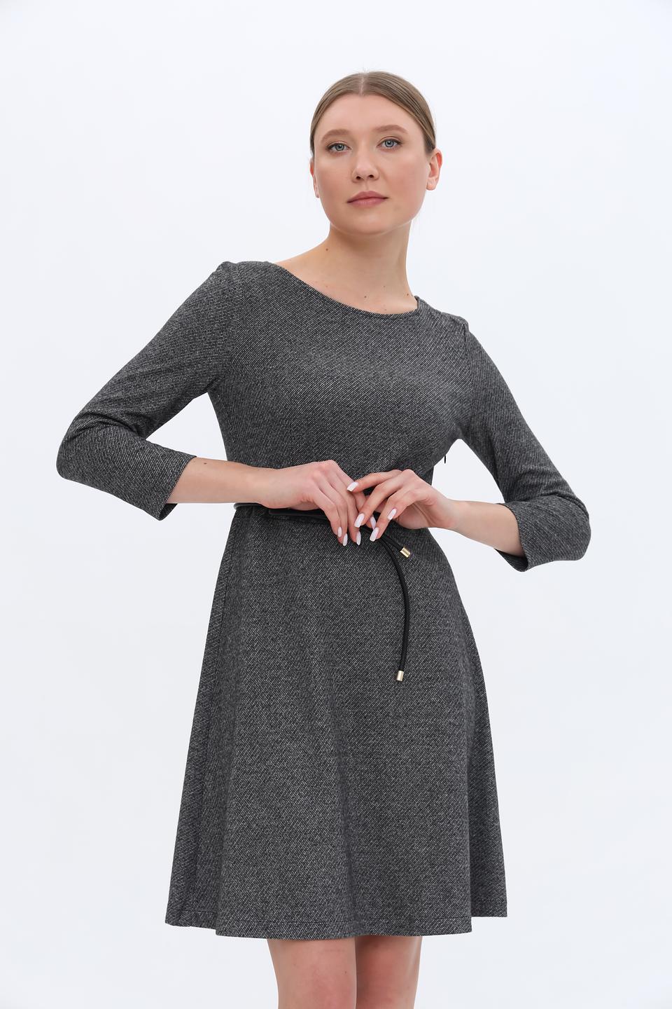 Платье Penny Black с поясом серое