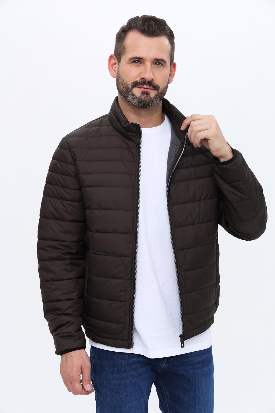 Куртка Bugatti стеганая коричневая