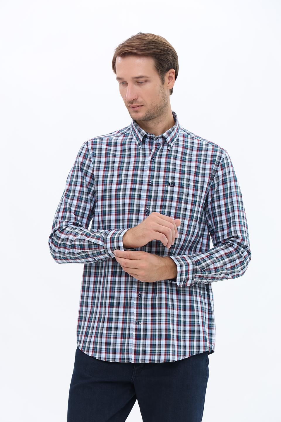 Рубашка Bugatti в клетку