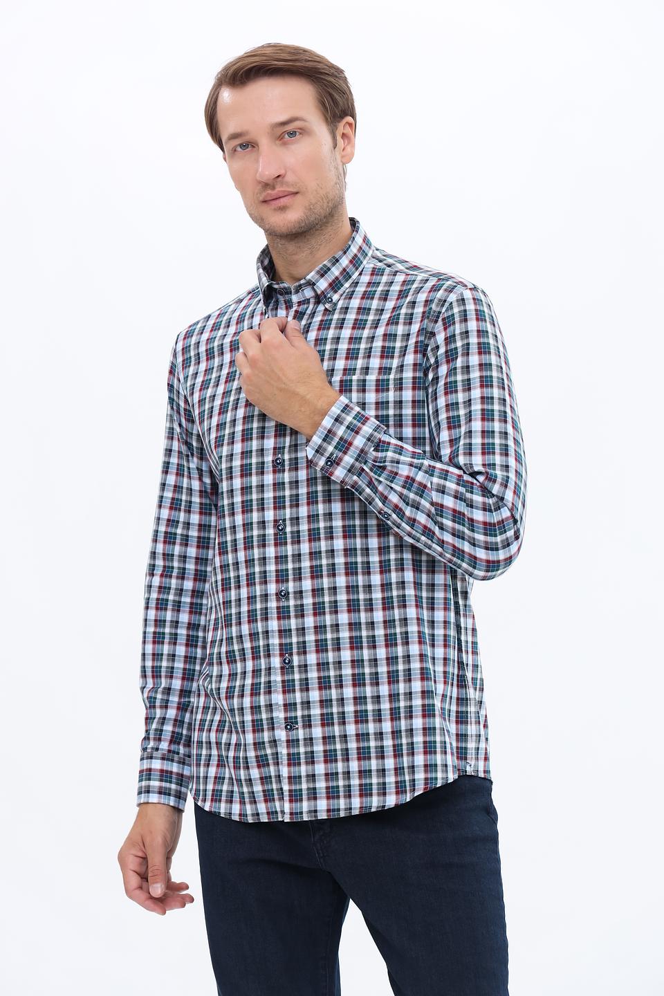 Рубашка Bugatti в клетку