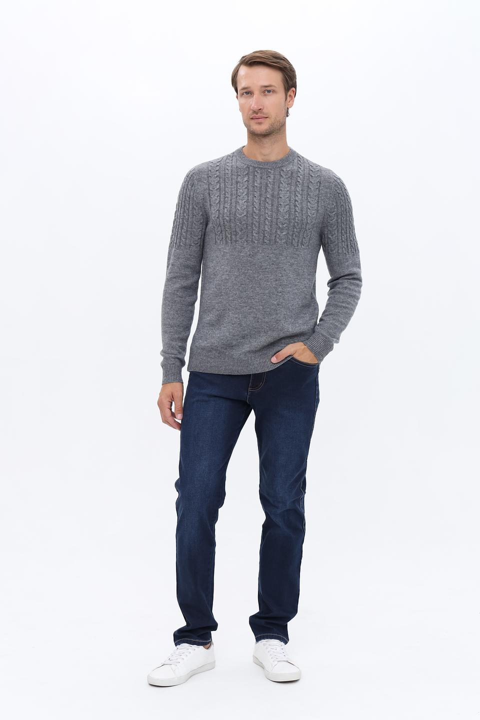 Джемпер Pezzo серый с косами