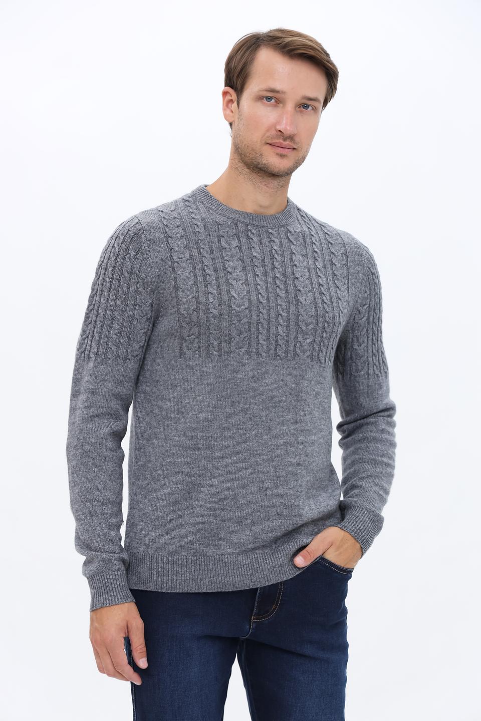 Джемпер Pezzo серый с косами