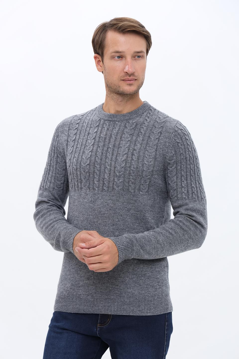 Джемпер Pezzo серый с косами