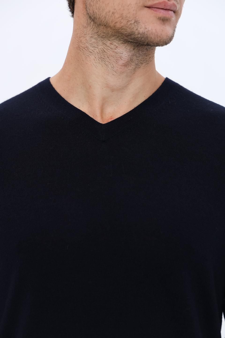Джемпер Seidensticker V-образный тёмно-синий