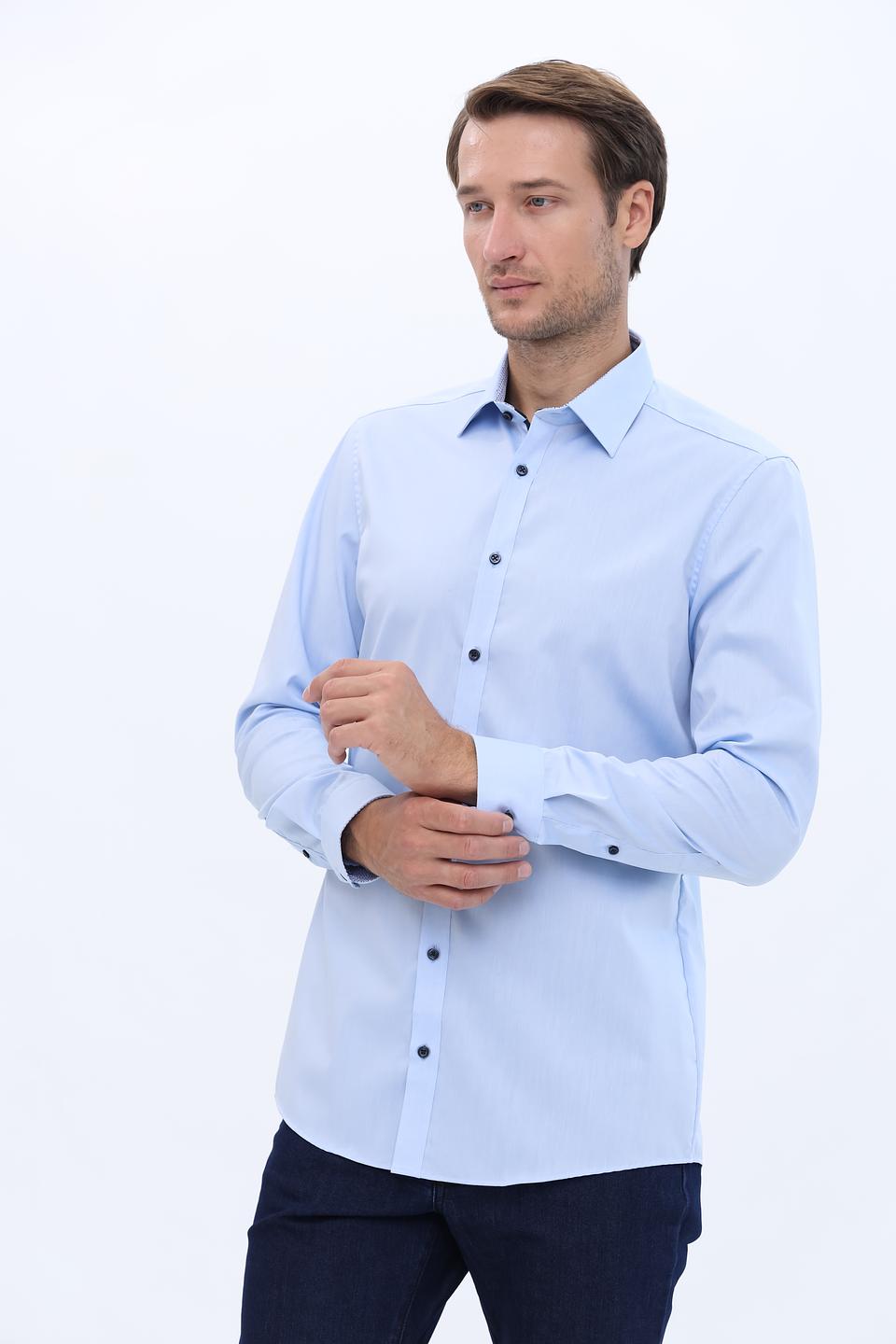 Рубашка Venti men голубая