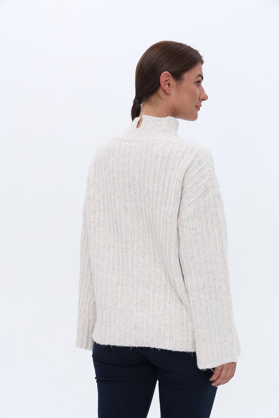 Пуловер Broadway с рукавом-колокол бежевый