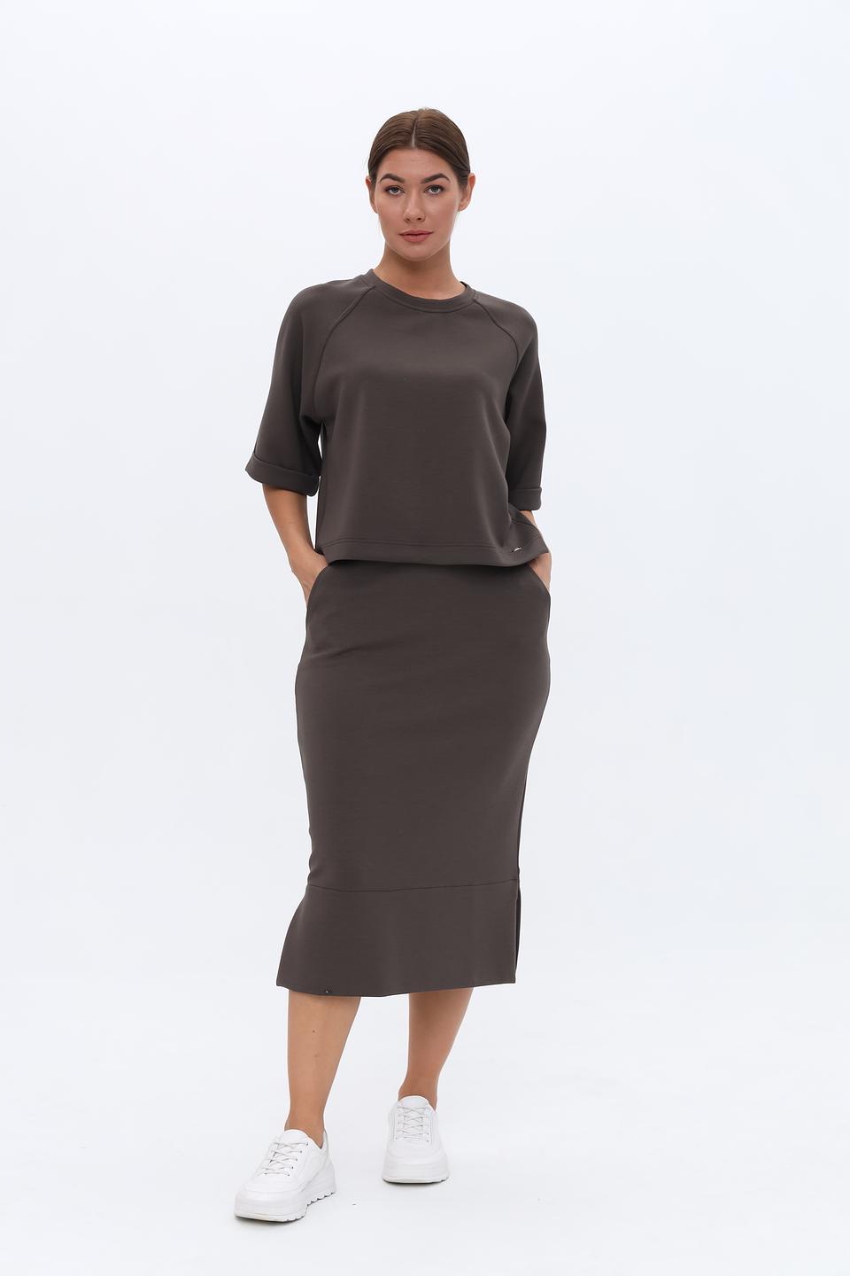 Пуловер Cinque женский коричневый