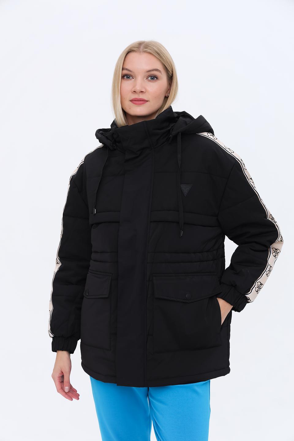 Куртка Guess жен. с логотипом чёрная