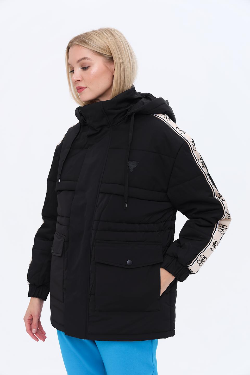 Куртка Guess жен. с логотипом чёрная