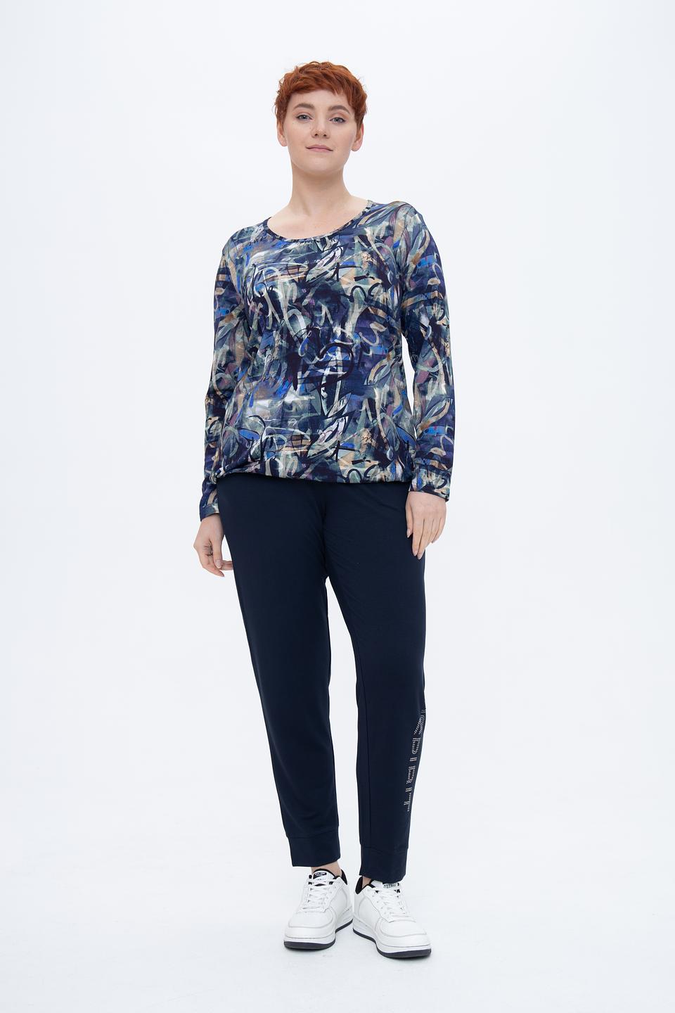 Лонгслив Doris Streich с абстрактным принтом