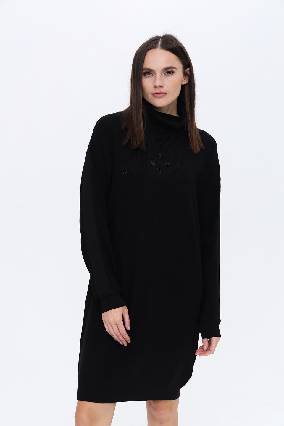 Платье Gaudi чёрное с логотипом