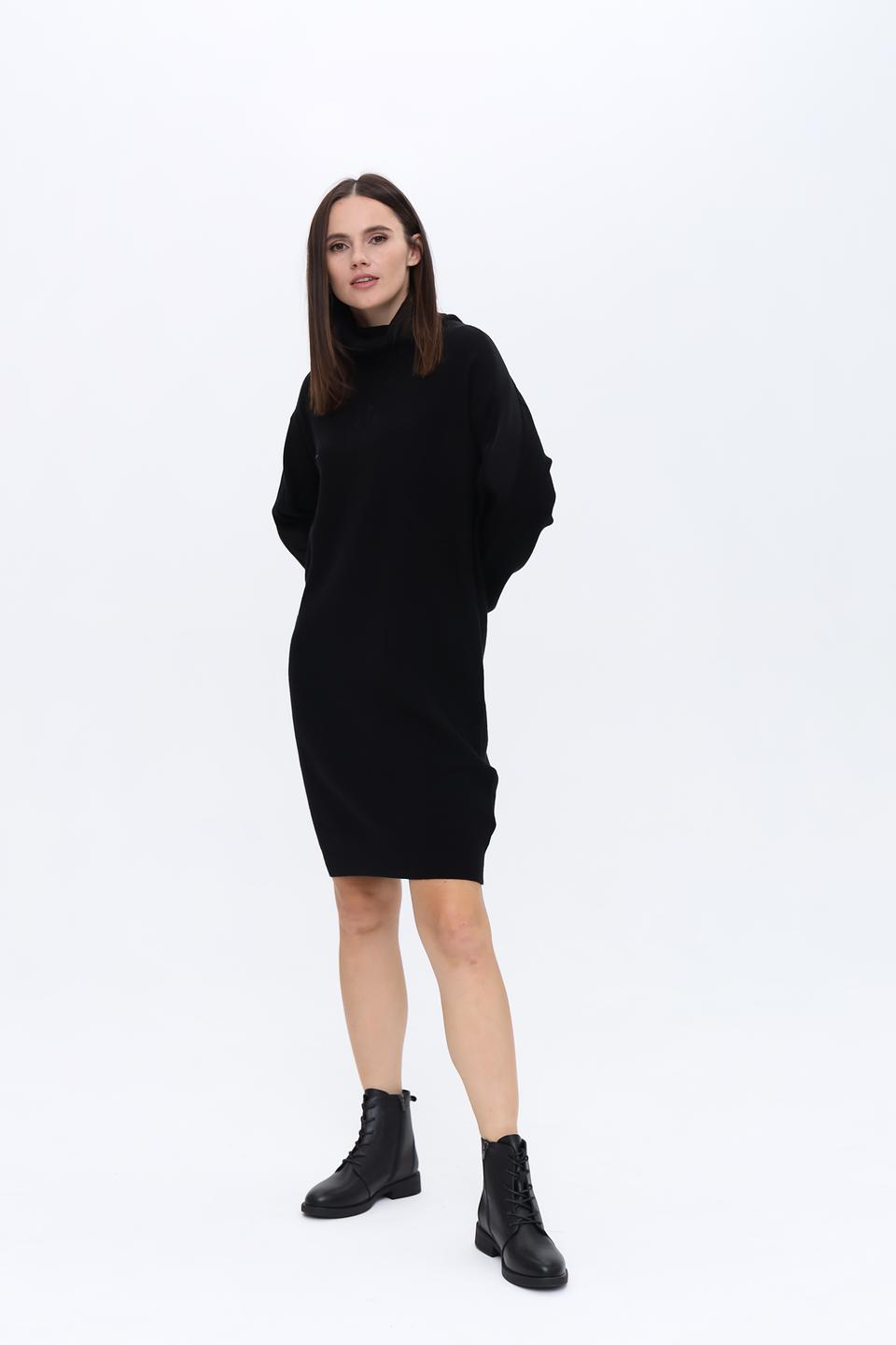 Платье Gaudi чёрное с логотипом