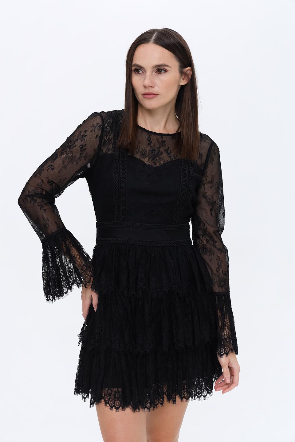 Платье Marciano чёрное кружевное