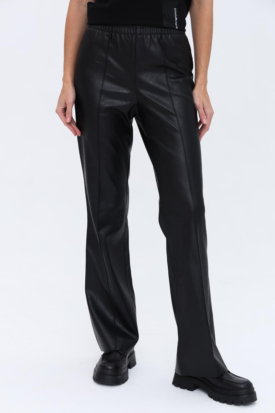 Брюки кожа Marc Aurel чёрные