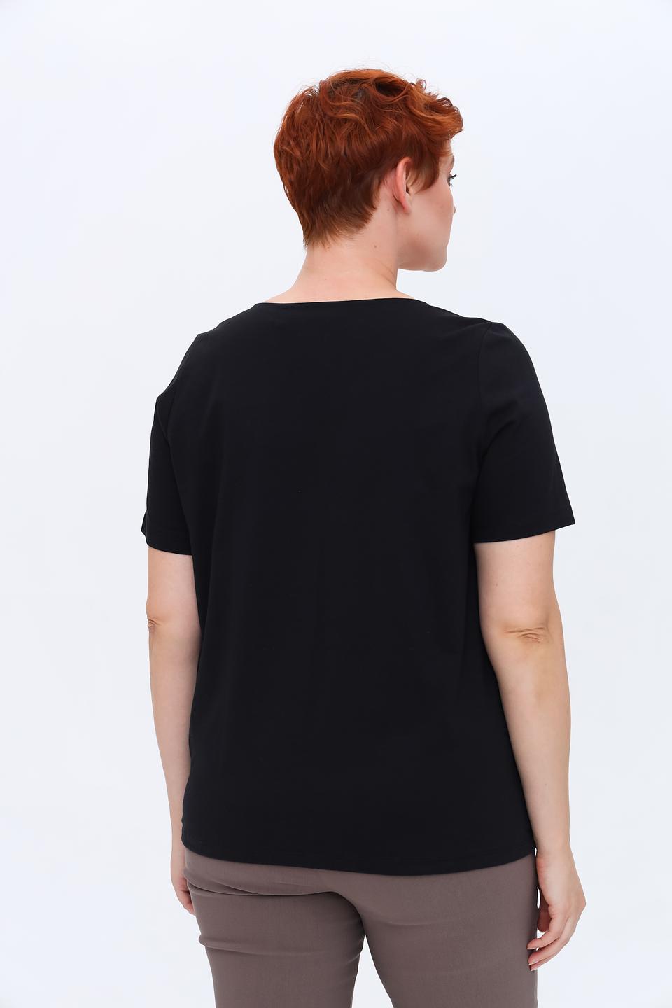 Блуза Samoon с принтом фуксия