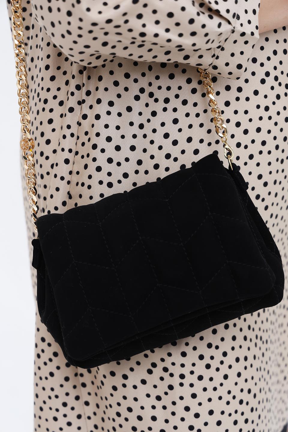 Сумка стеганая Unisa черная