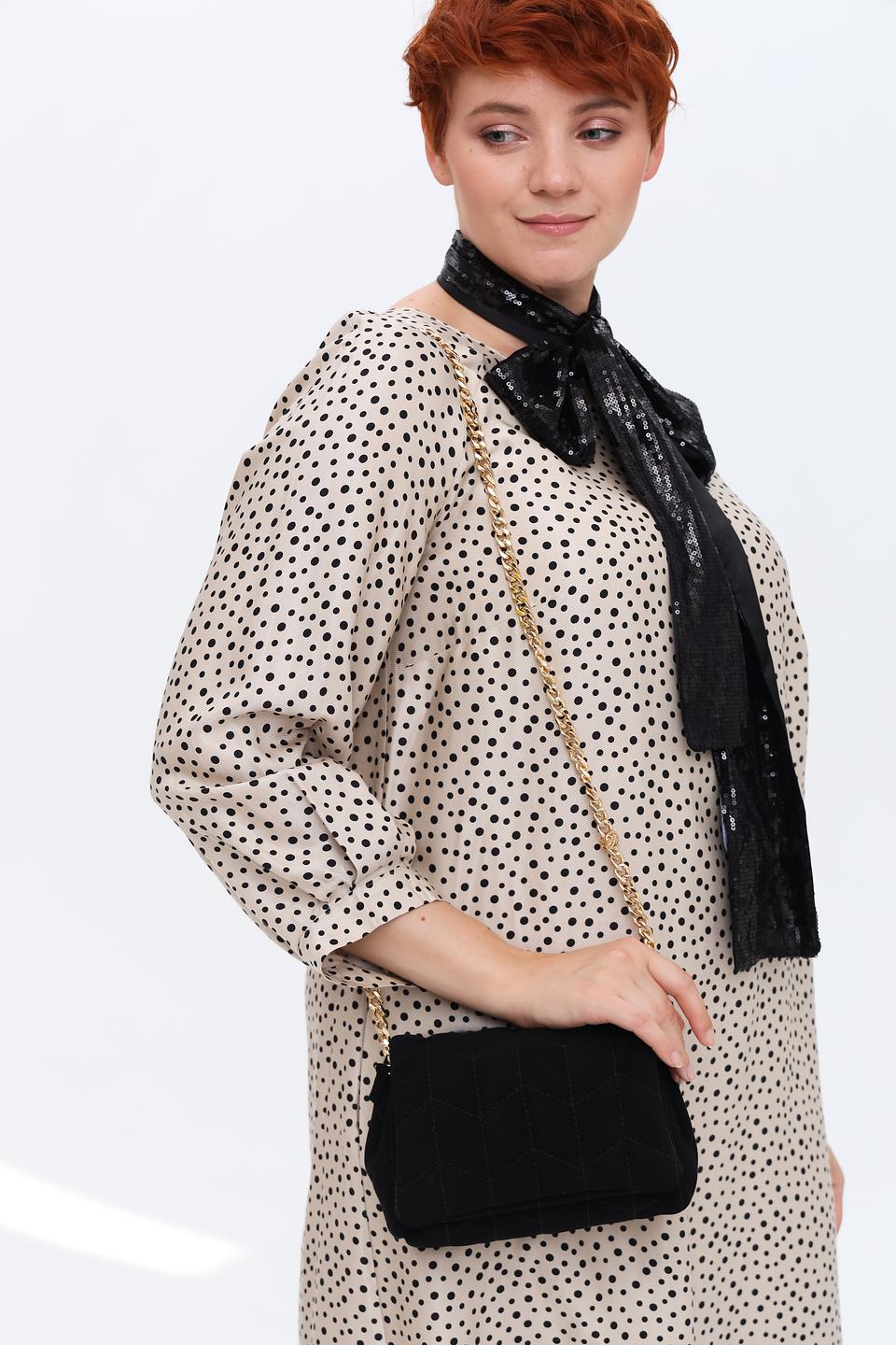 Сумка стеганая Unisa черная