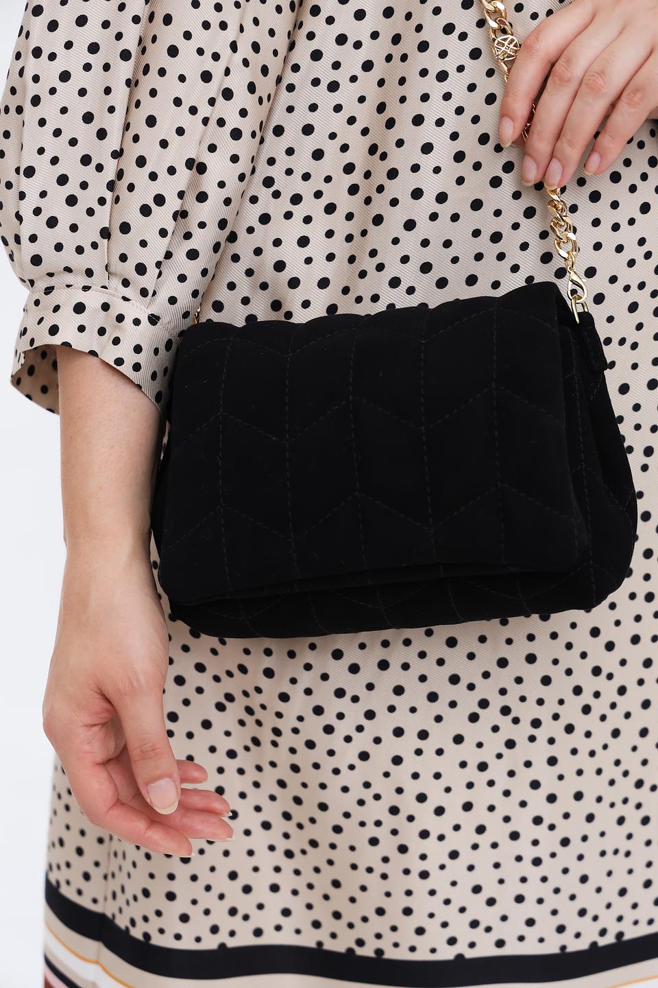 Сумка стеганая Unisa черная