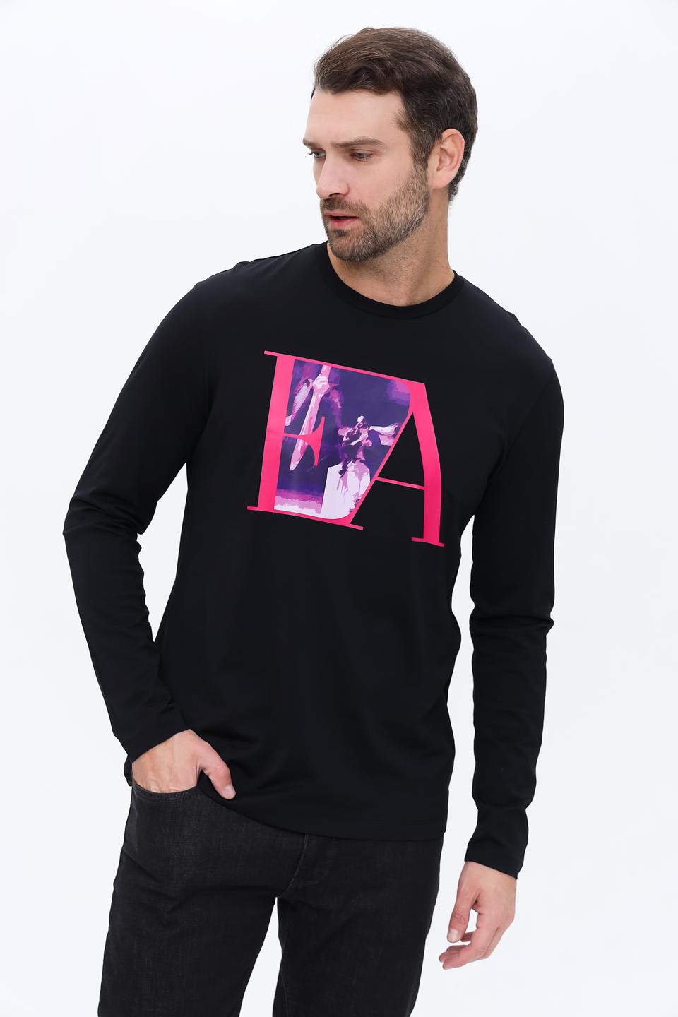 Лонгслив Emporio Armani с логотипом