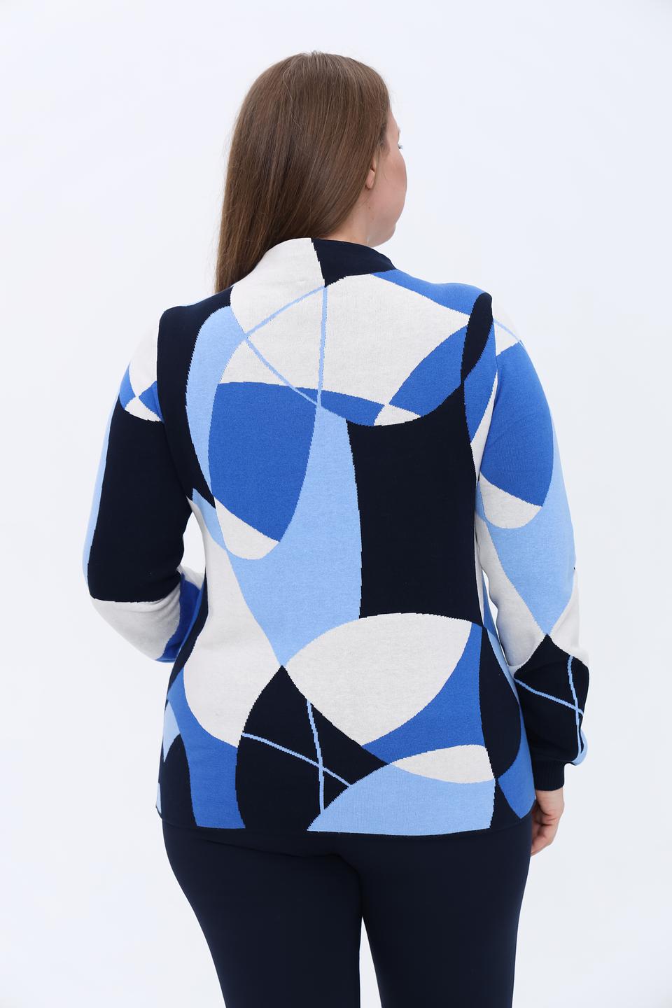 Пуловер Olsen с геометрическим рисунком